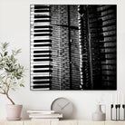 Piano VIII by Jean-François Dupuis on GIANT ART - white black & white piano key