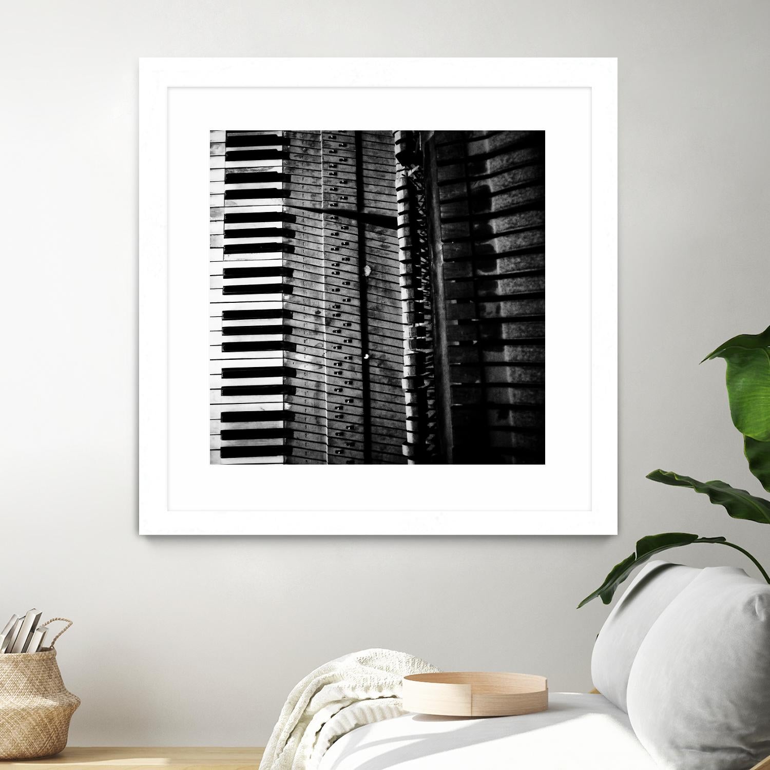 Piano VIII by Jean-François Dupuis on GIANT ART - white black & white piano key