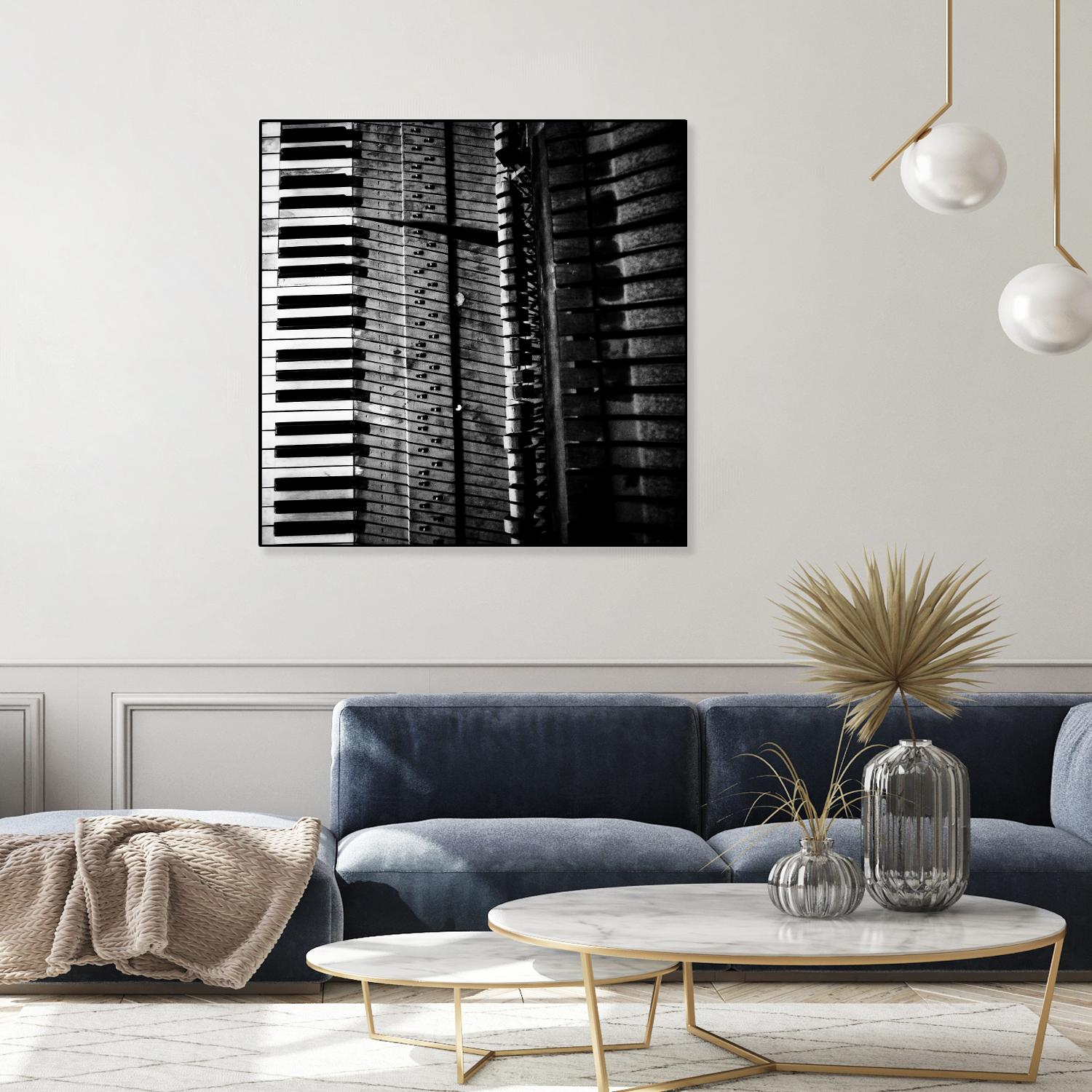 Piano VIII by Jean-François Dupuis on GIANT ART - white black & white piano key