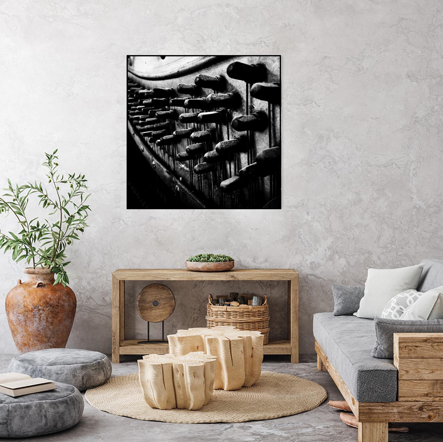 Piano IX by Jean-François Dupuis on GIANT ART - white black & white piano
