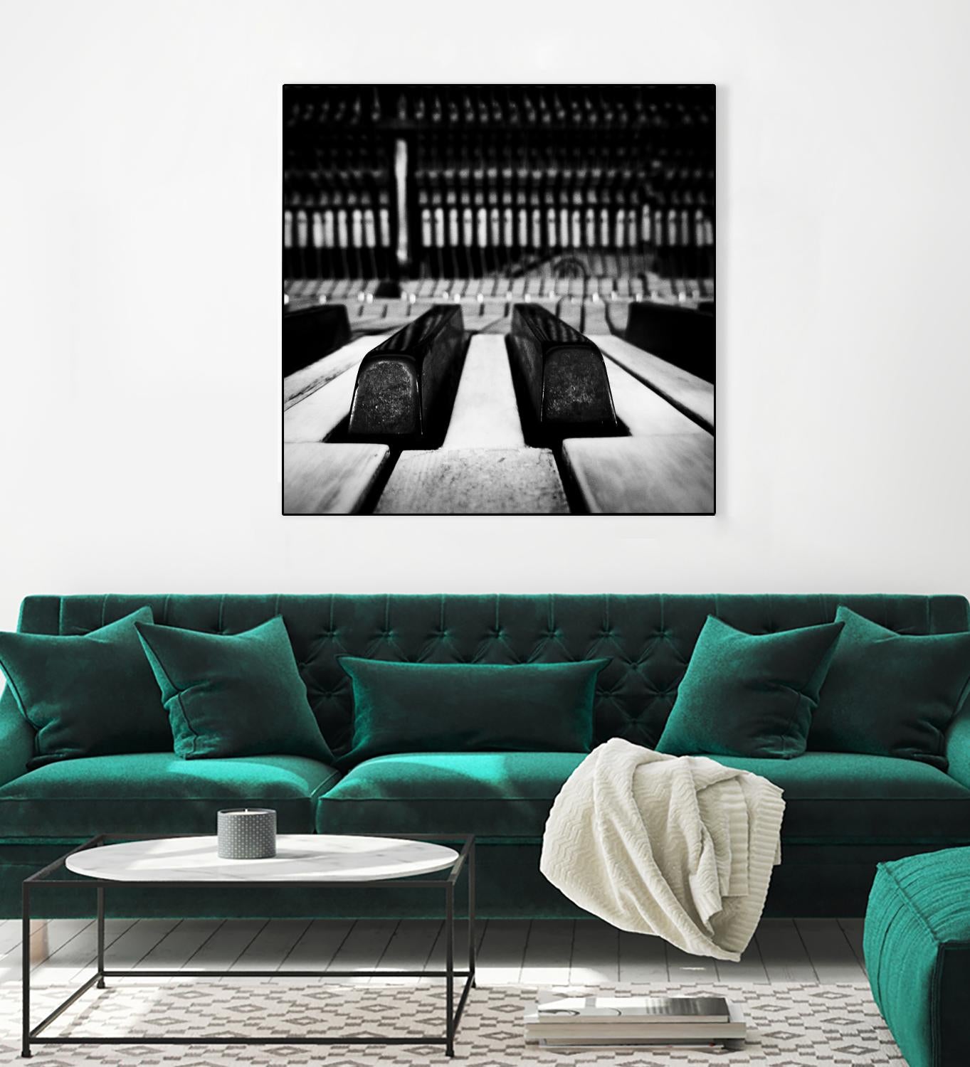 Piano XI by Jean-François Dupuis on GIANT ART - white black & white piano key