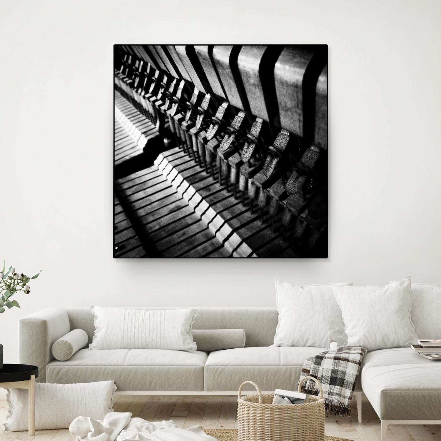 Piano XII by Jean-François Dupuis on GIANT ART - white black & white piano