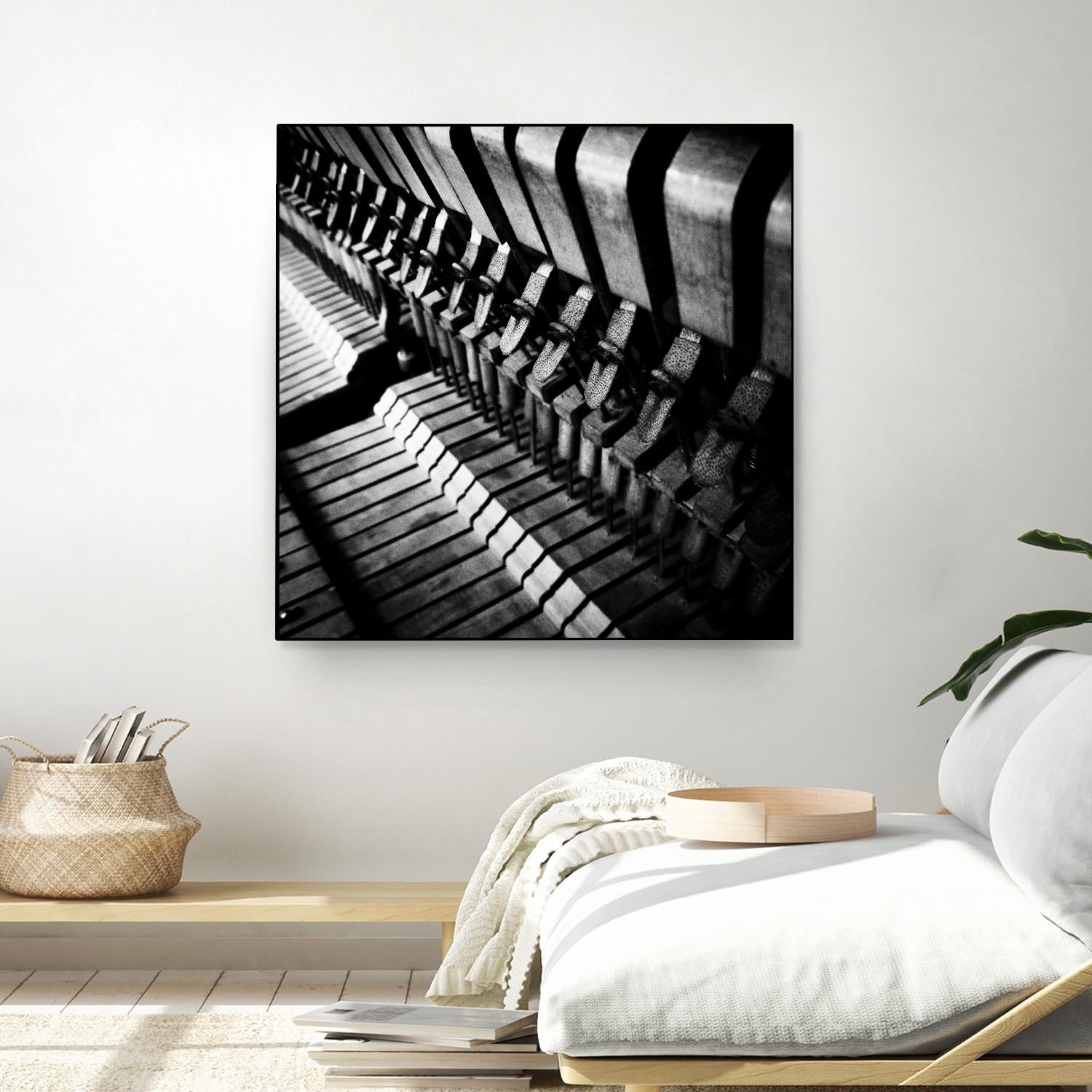 Piano XII by Jean-François Dupuis on GIANT ART - white black & white piano