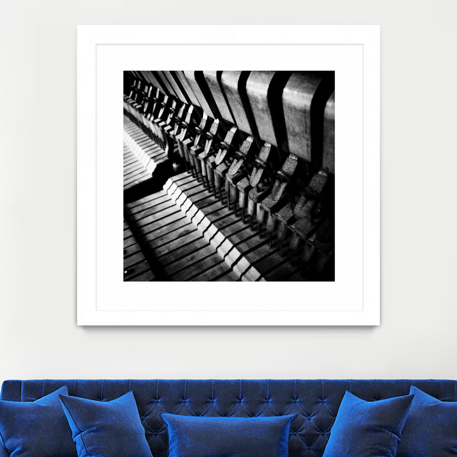 Piano XII by Jean-François Dupuis on GIANT ART - white black & white piano