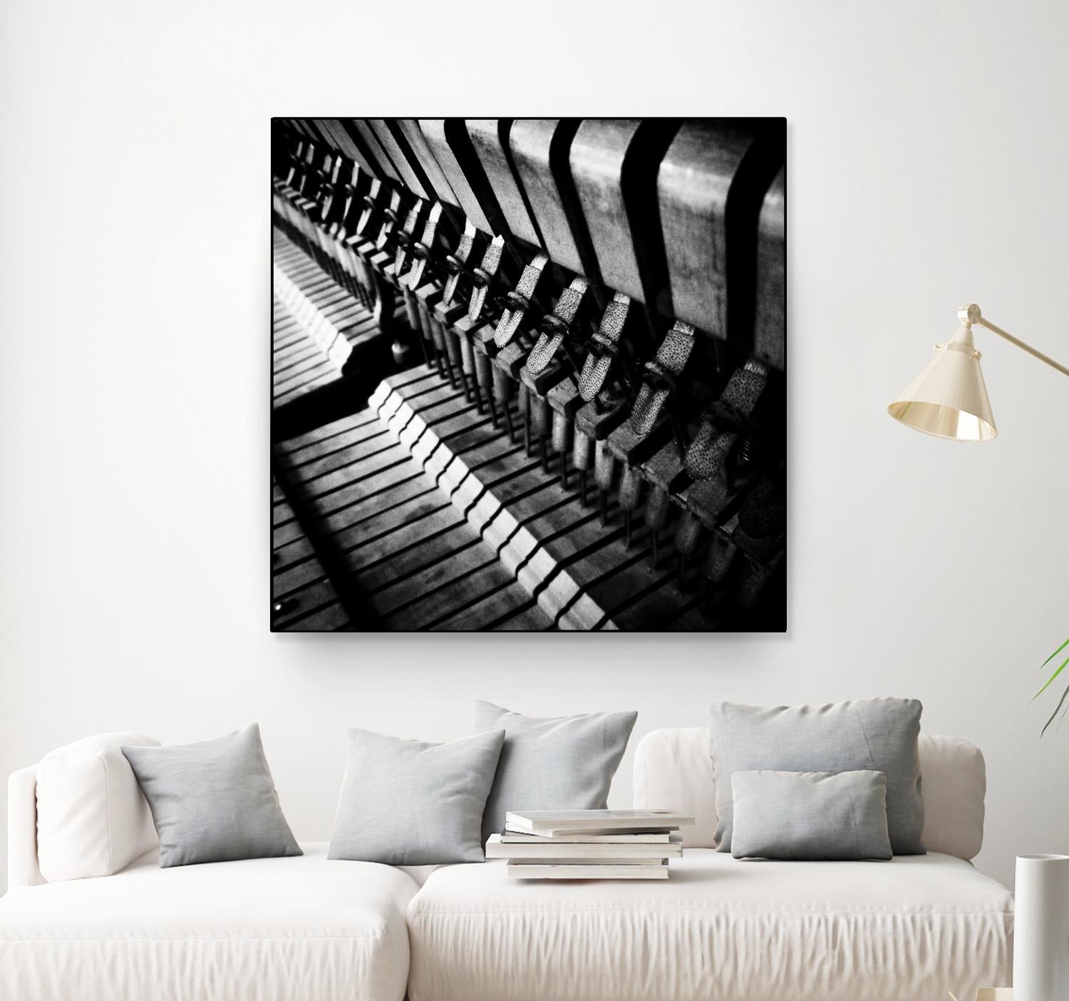 Piano XII by Jean-François Dupuis on GIANT ART - white black & white piano