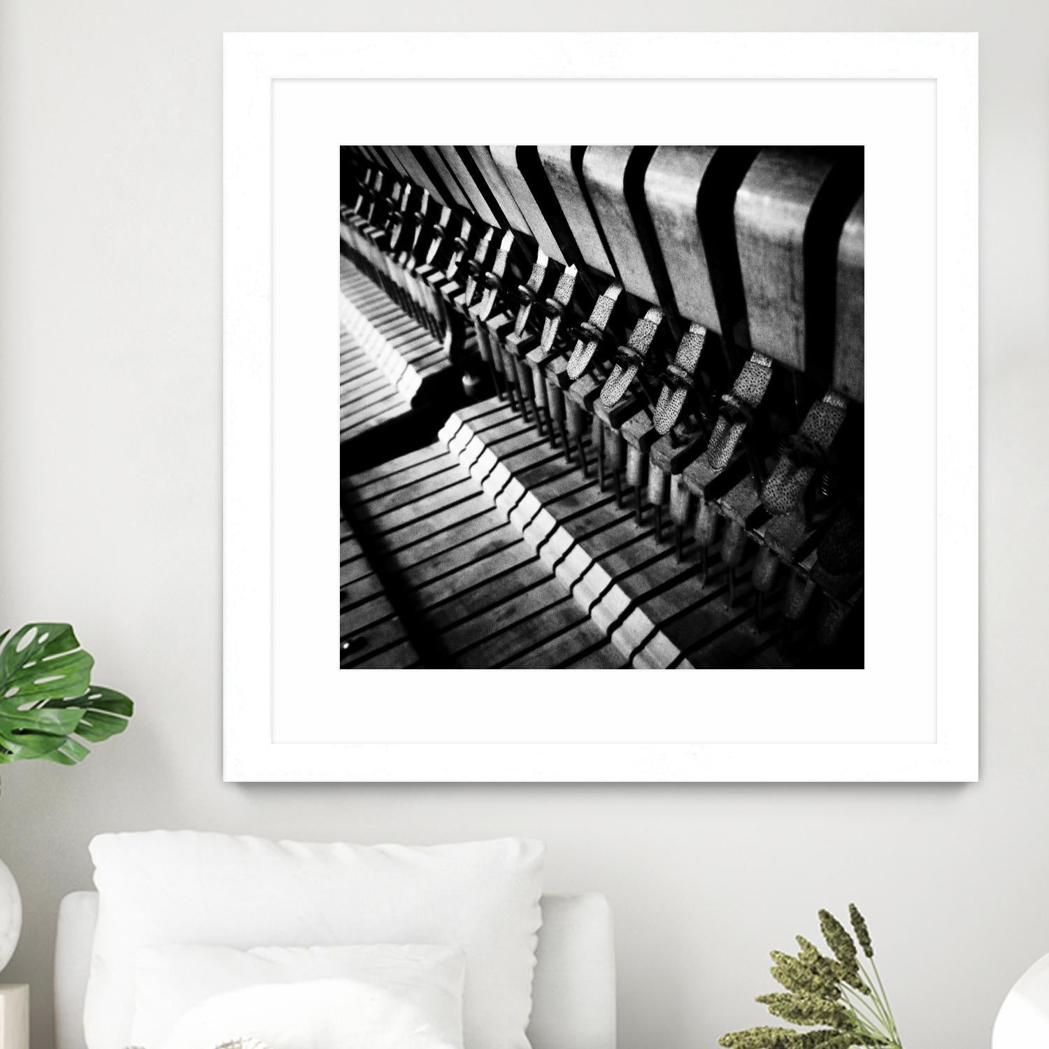 Piano XII by Jean-François Dupuis on GIANT ART - white black & white piano