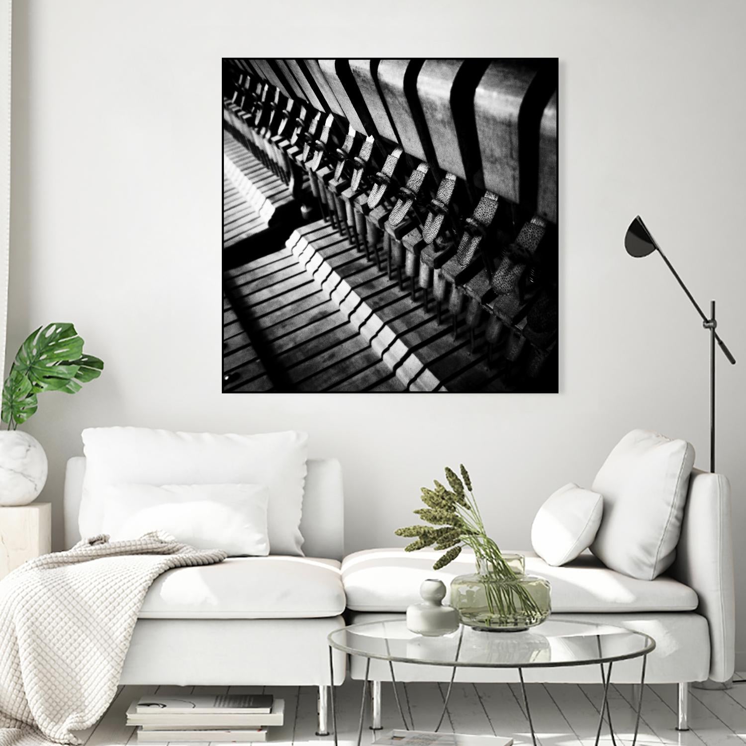 Piano XII by Jean-François Dupuis on GIANT ART - white black & white piano