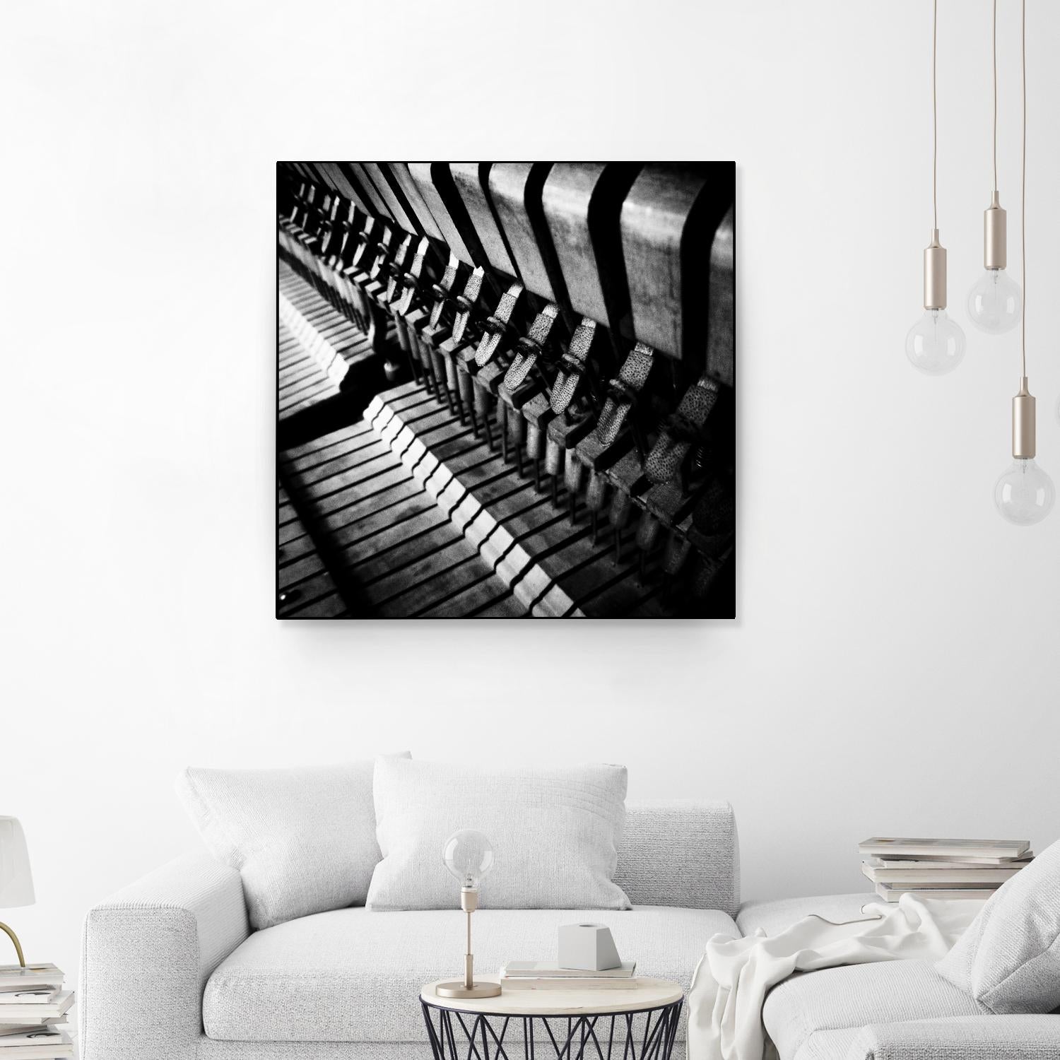 Piano XII by Jean-François Dupuis on GIANT ART - white black & white piano