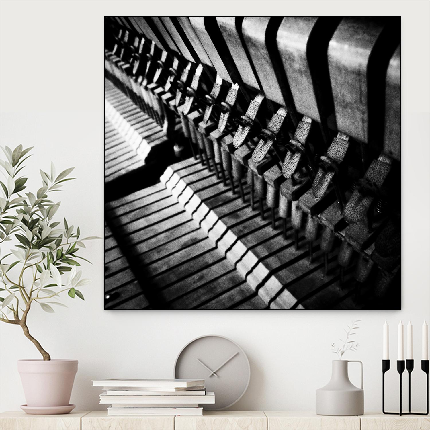 Piano XII by Jean-François Dupuis on GIANT ART - white black & white piano