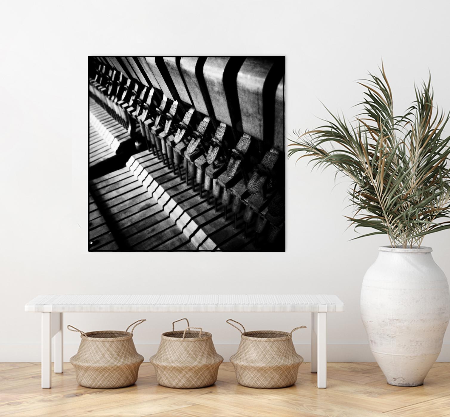 Piano XII by Jean-François Dupuis on GIANT ART - white black & white piano