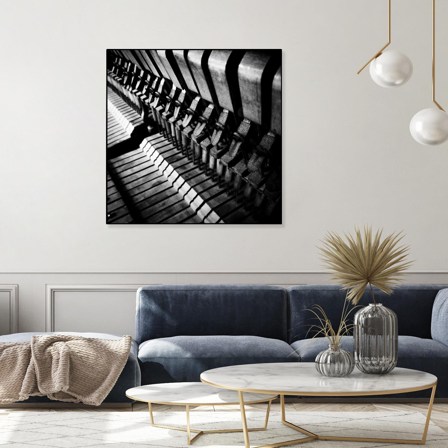 Piano XII by Jean-François Dupuis on GIANT ART - white black & white piano