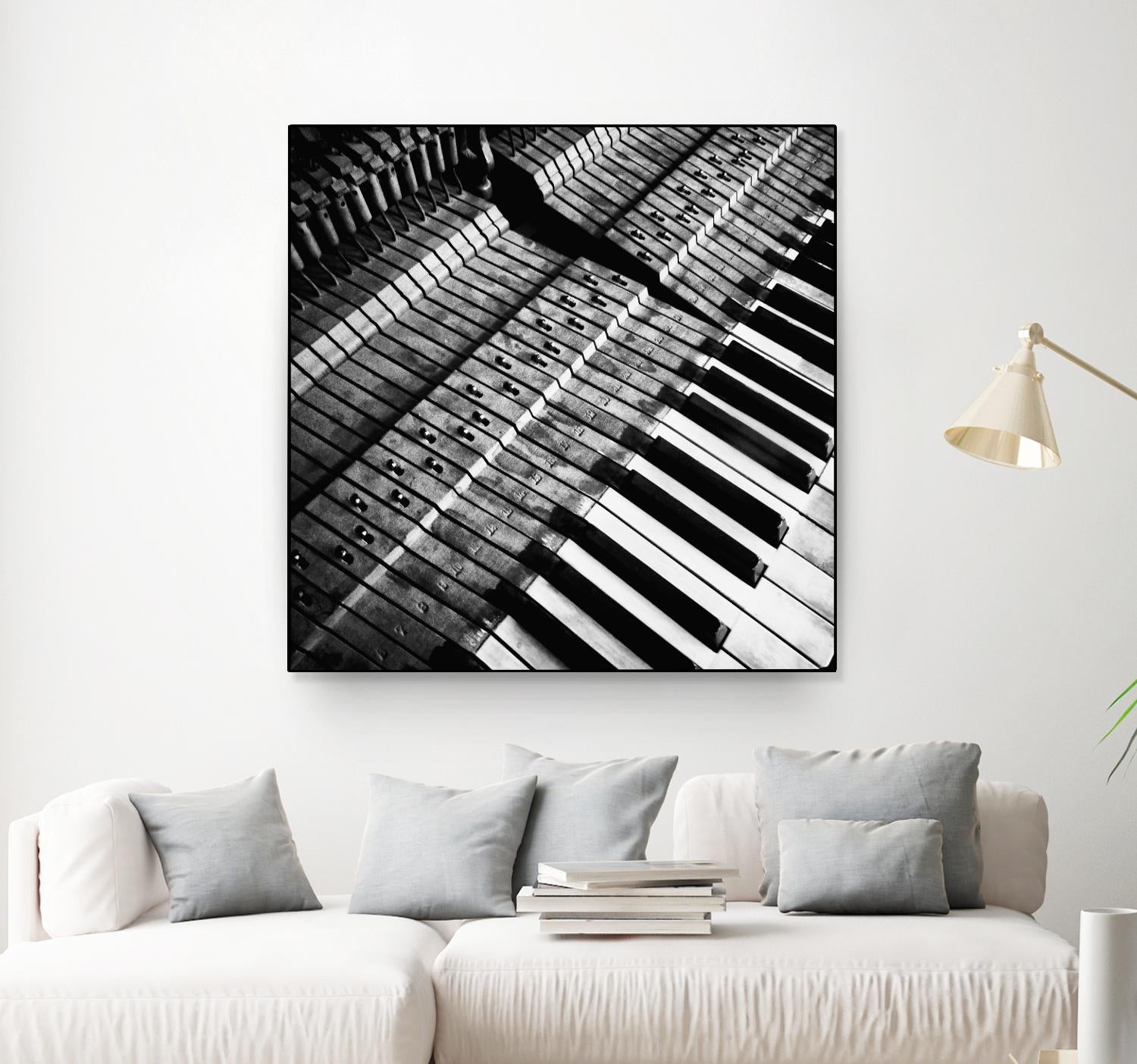 Piano XVI by Jean-François Dupuis on GIANT ART - white black & white piano
