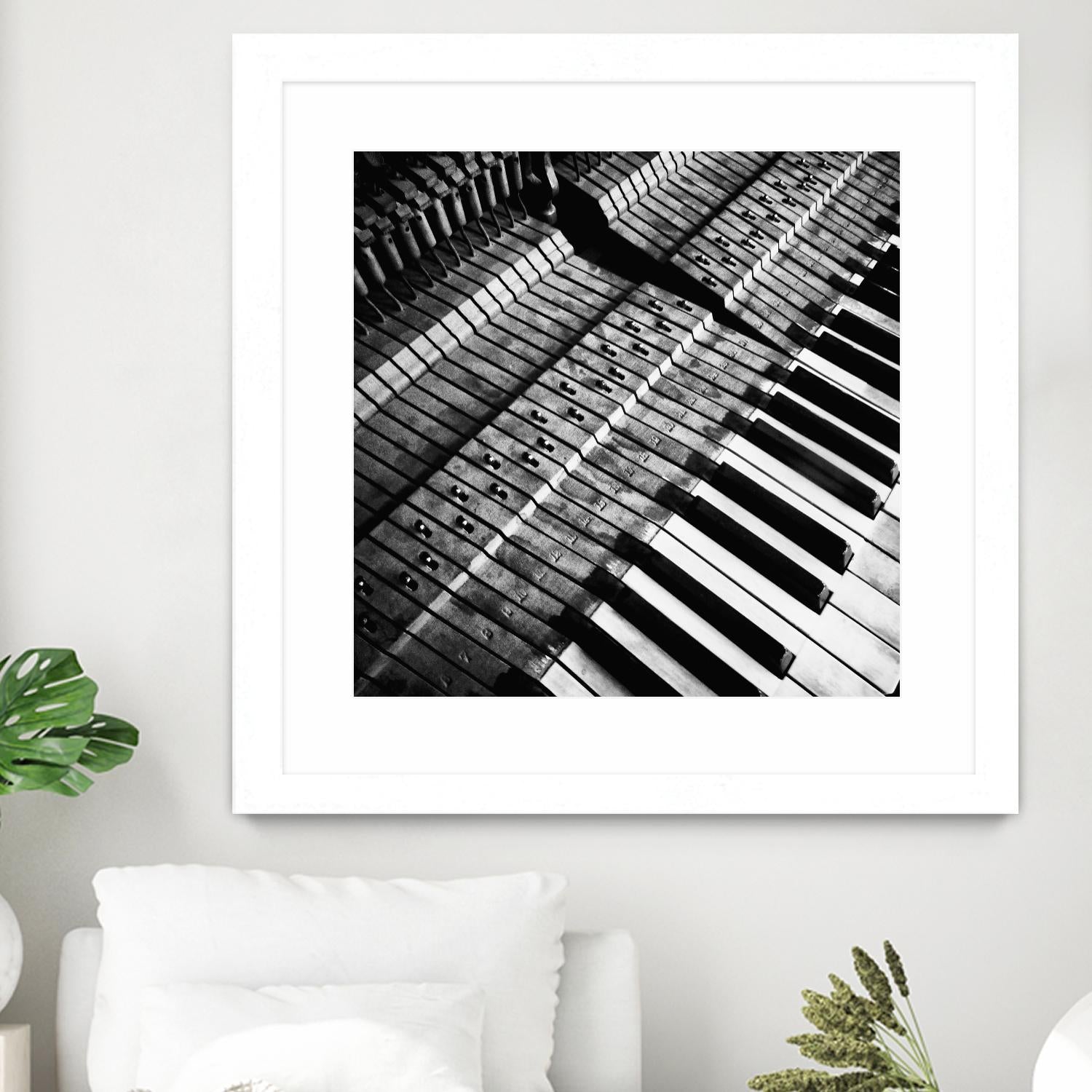 Piano XVI by Jean-François Dupuis on GIANT ART - white black & white piano