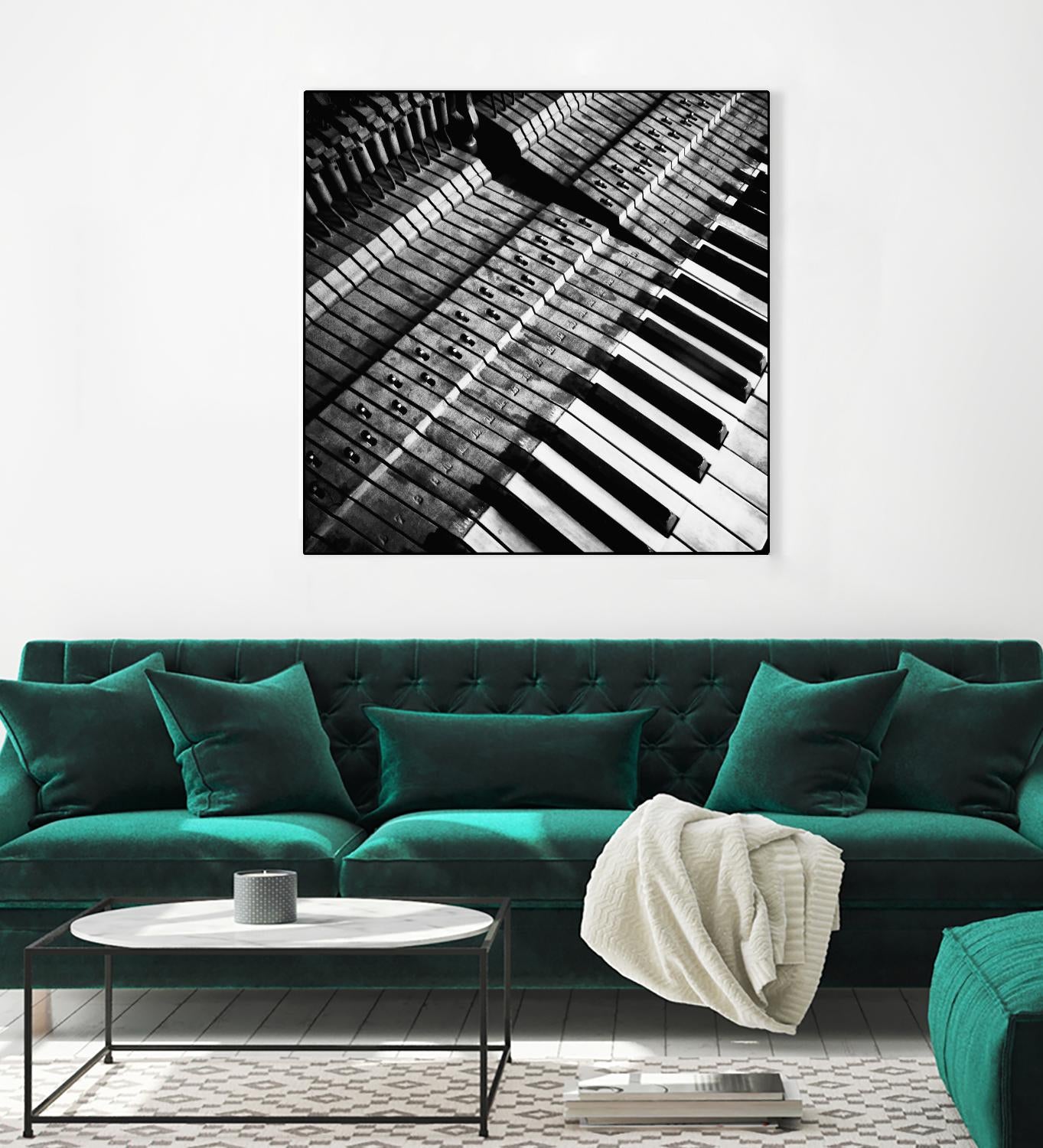 Piano XVI by Jean-François Dupuis on GIANT ART - white black & white piano
