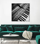 Piano XVI by Jean-François Dupuis on GIANT ART - white black & white piano
