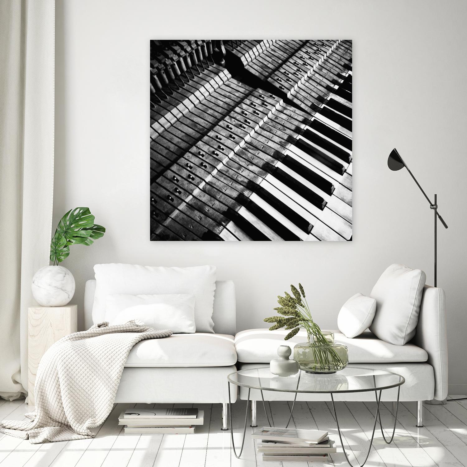 Piano XVI by Jean-François Dupuis on GIANT ART - white black & white piano