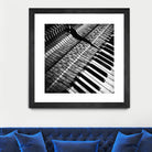 Piano XVI by Jean-François Dupuis on GIANT ART - white black & white piano