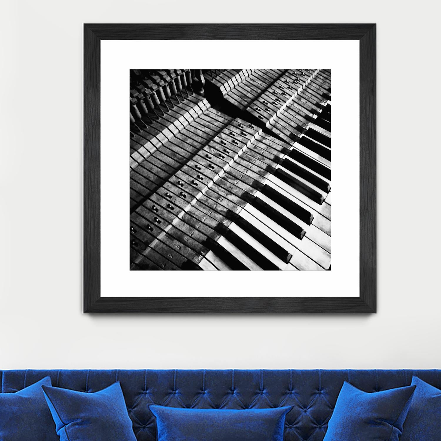 Piano XVI by Jean-François Dupuis on GIANT ART - white black & white piano
