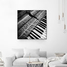 Piano XVI by Jean-François Dupuis on GIANT ART - white black & white piano