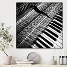 Piano XVI by Jean-François Dupuis on GIANT ART - white black & white piano