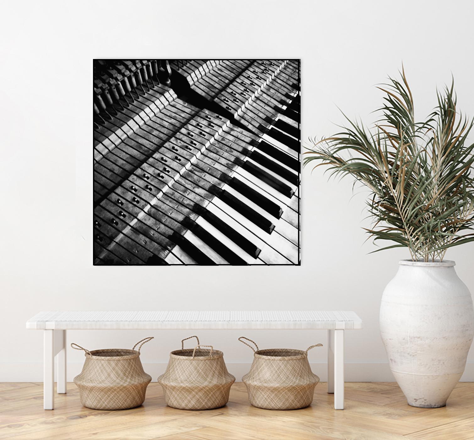 Piano XVI by Jean-François Dupuis on GIANT ART - white black & white piano