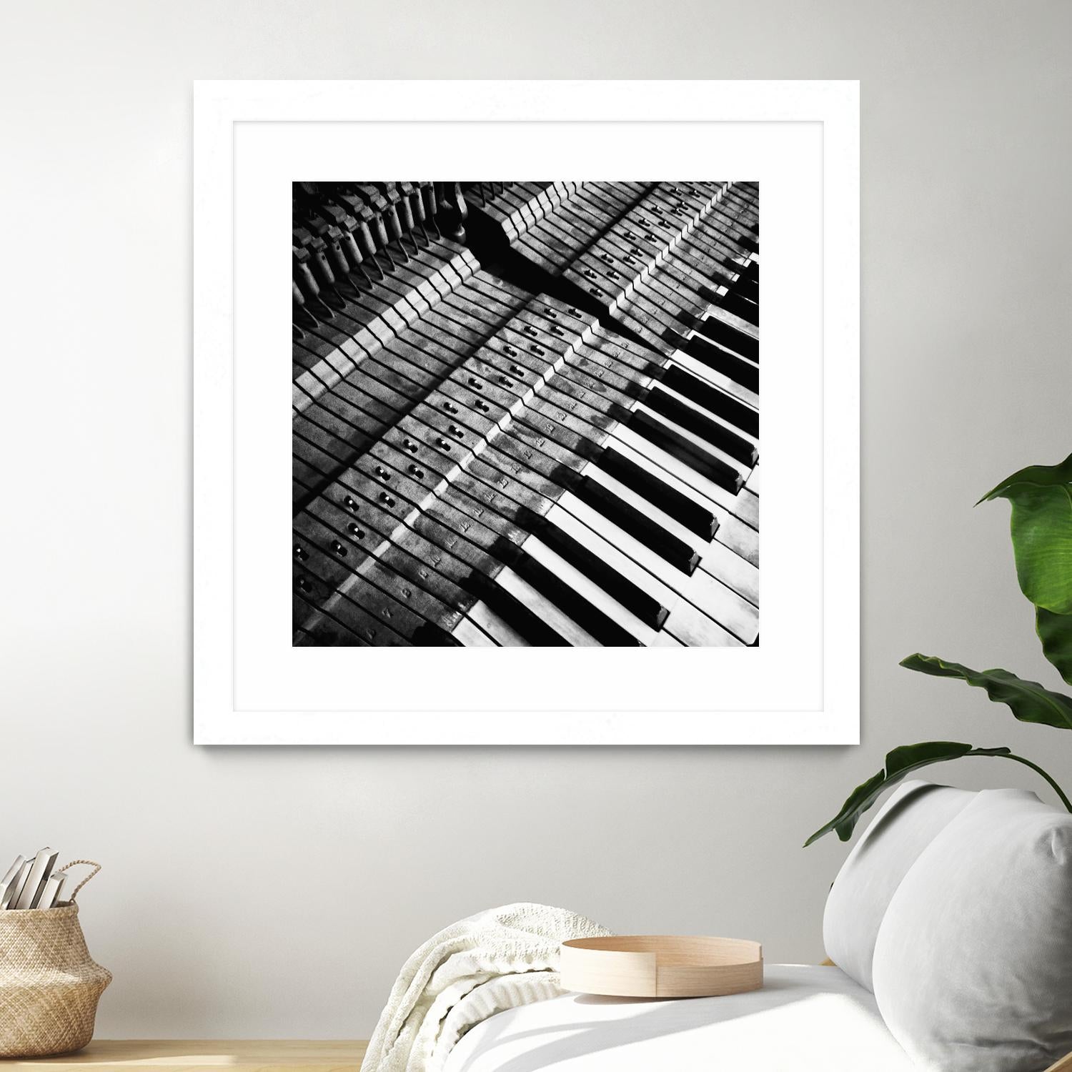 Piano XVI by Jean-François Dupuis on GIANT ART - white black & white piano