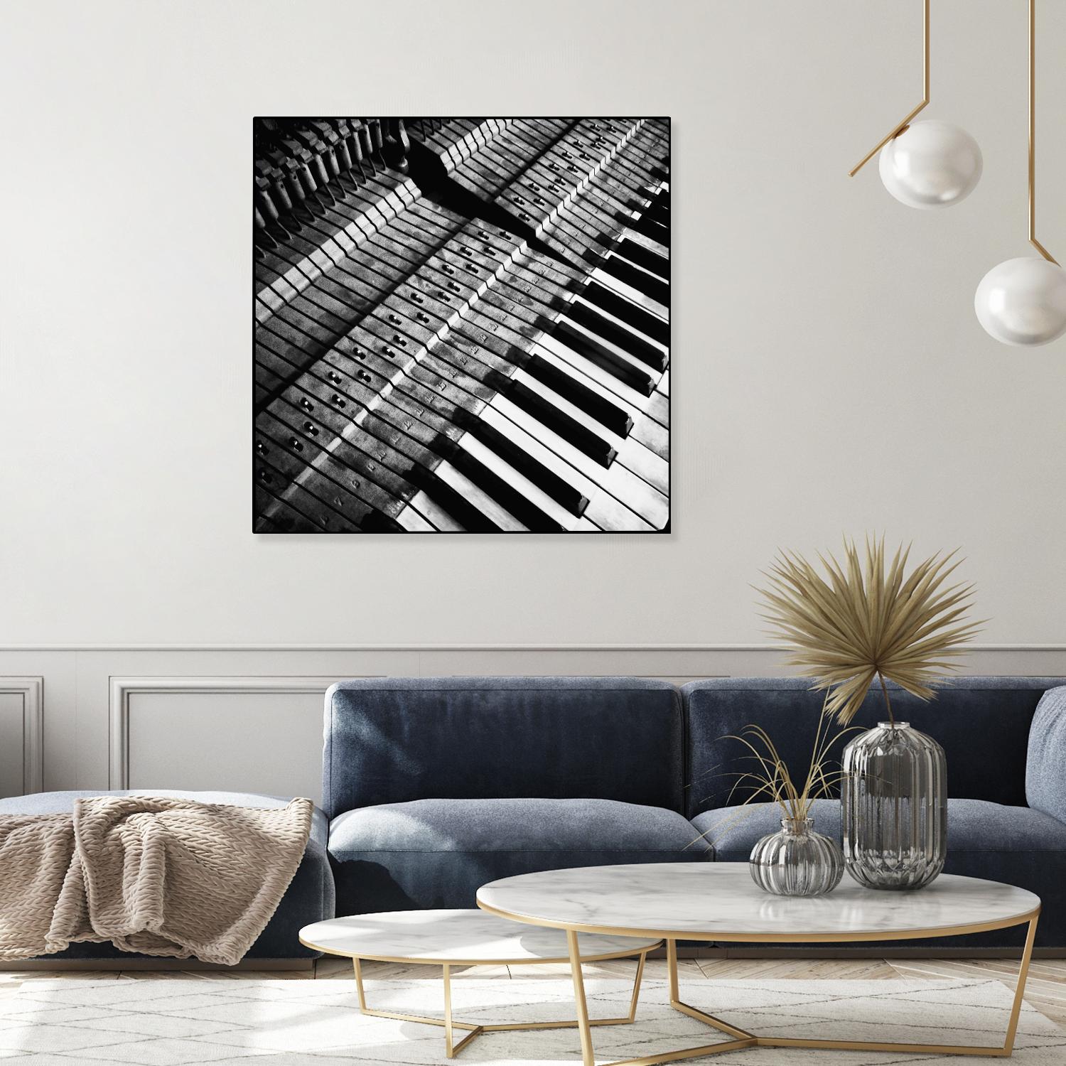 Piano XVI by Jean-François Dupuis on GIANT ART - white black & white piano