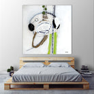 Tour de piste 4 by Sylvie Cloutier on GIANT ART - green abstract