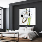 Tour de piste 4 by Sylvie Cloutier on GIANT ART - green abstract