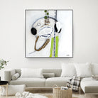 Tour de piste 4 by Sylvie Cloutier on GIANT ART - green abstract