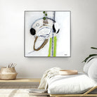 Tour de piste 4 by Sylvie Cloutier on GIANT ART - green abstract