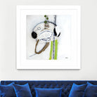 Tour de piste 4 by Sylvie Cloutier on GIANT ART - green abstract
