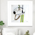 Tour de piste 4 by Sylvie Cloutier on GIANT ART - green abstract