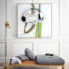 Tour de piste 4 by Sylvie Cloutier on GIANT ART - green abstract