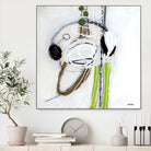 Tour de piste 4 by Sylvie Cloutier on GIANT ART - green abstract