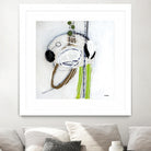 Tour de piste 4 by Sylvie Cloutier on GIANT ART - green abstract
