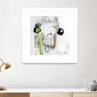 Tour de piste 3 by Sylvie Cloutier on GIANT ART - green abstract