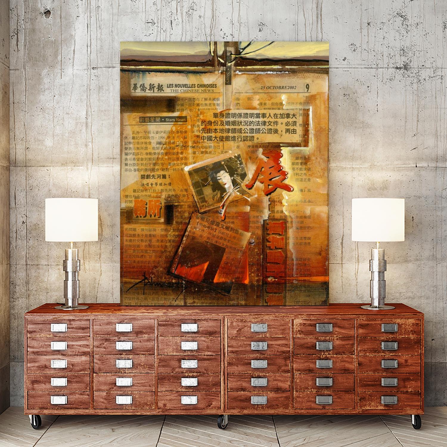 Perle d’Orient by Roland Palmaerts on GIANT ART - orange typography newspaper