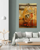 Perle d’Orient by Roland Palmaerts on GIANT ART - orange typography newspaper