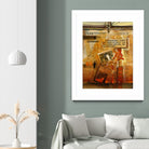 Perle d’Orient by Roland Palmaerts on GIANT ART - orange typography newspaper