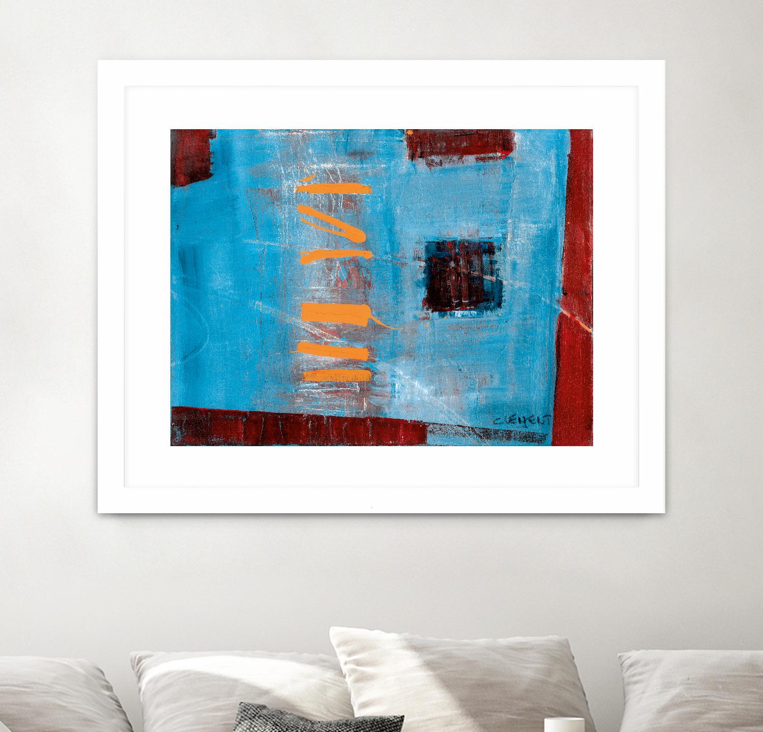 Égaiement 1 by Jacques Clement on GIANT ART - red abstract