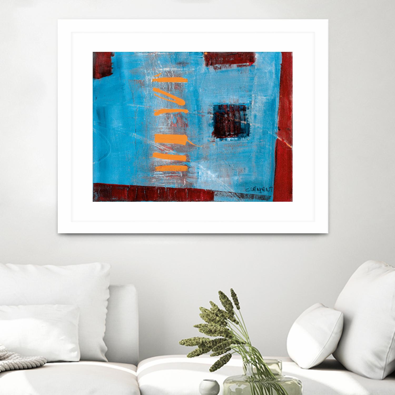 Égaiement 1 by Jacques Clement on GIANT ART - red abstract