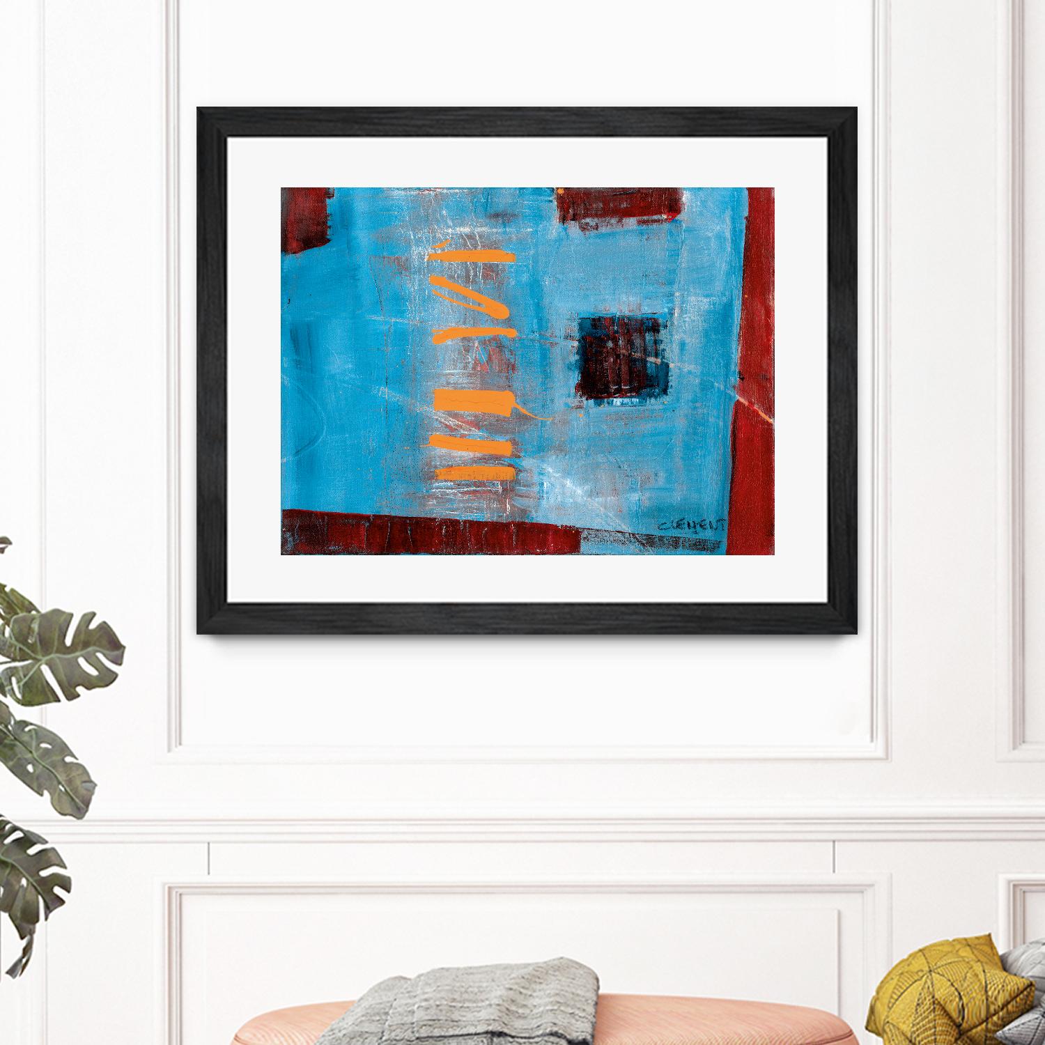Égaiement 1 by Jacques Clement on GIANT ART - red abstract