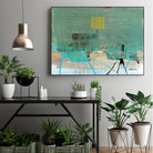 Hilarité by Jacques Clement on GIANT ART - turquoise abstract
