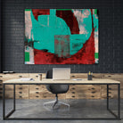 Euphorie by Jacques Clement on GIANT ART - red abstract
