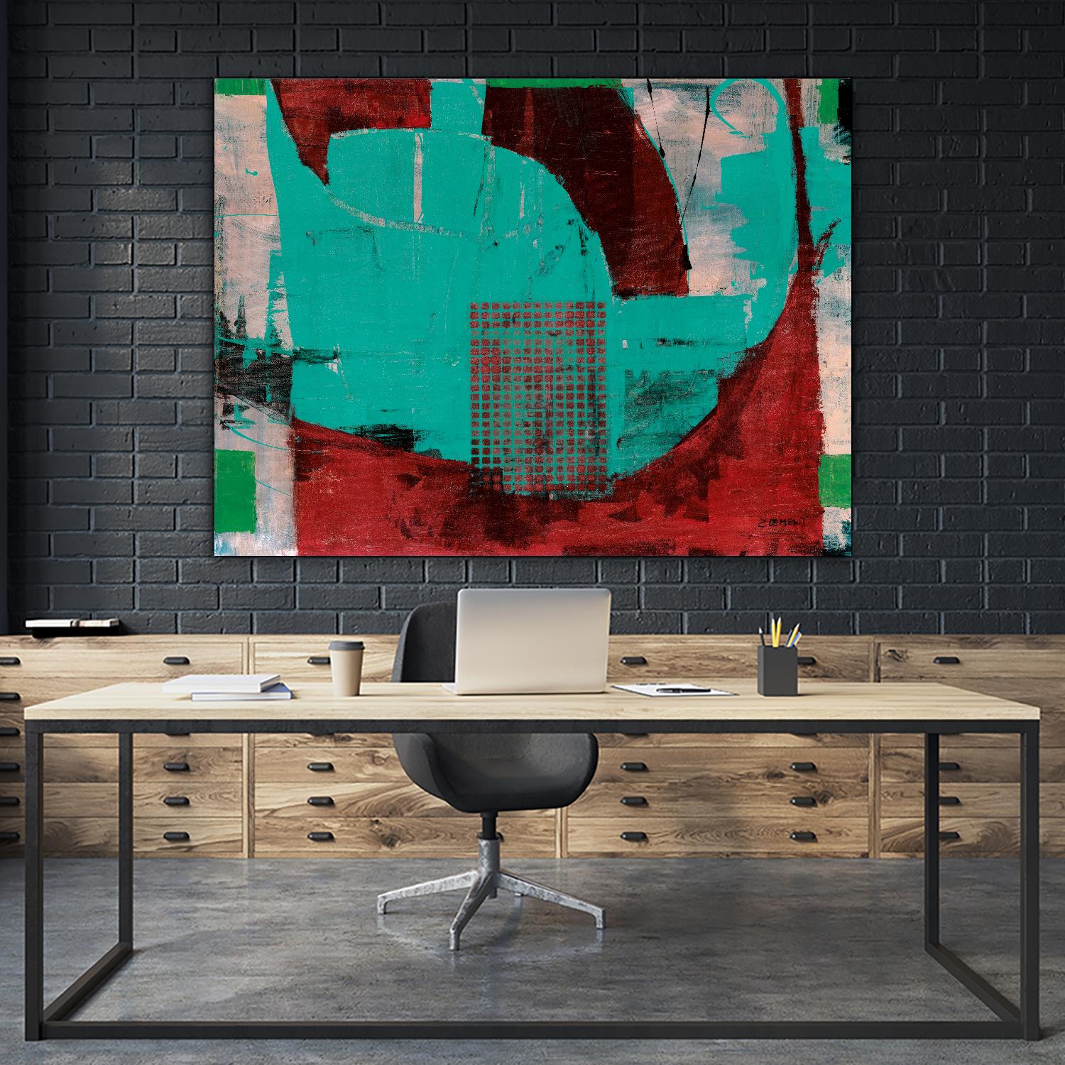 Euphorie by Jacques Clement on GIANT ART - red abstract
