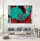 Euphorie by Jacques Clement on GIANT ART - red abstract