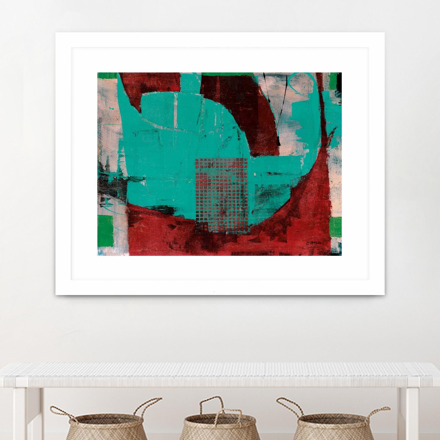 Euphorie by Jacques Clement on GIANT ART - red abstract