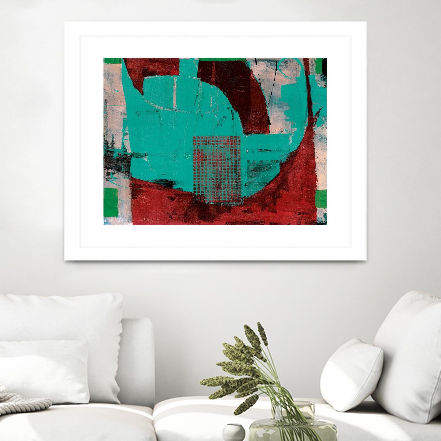 Euphorie by Jacques Clement on GIANT ART - red abstract