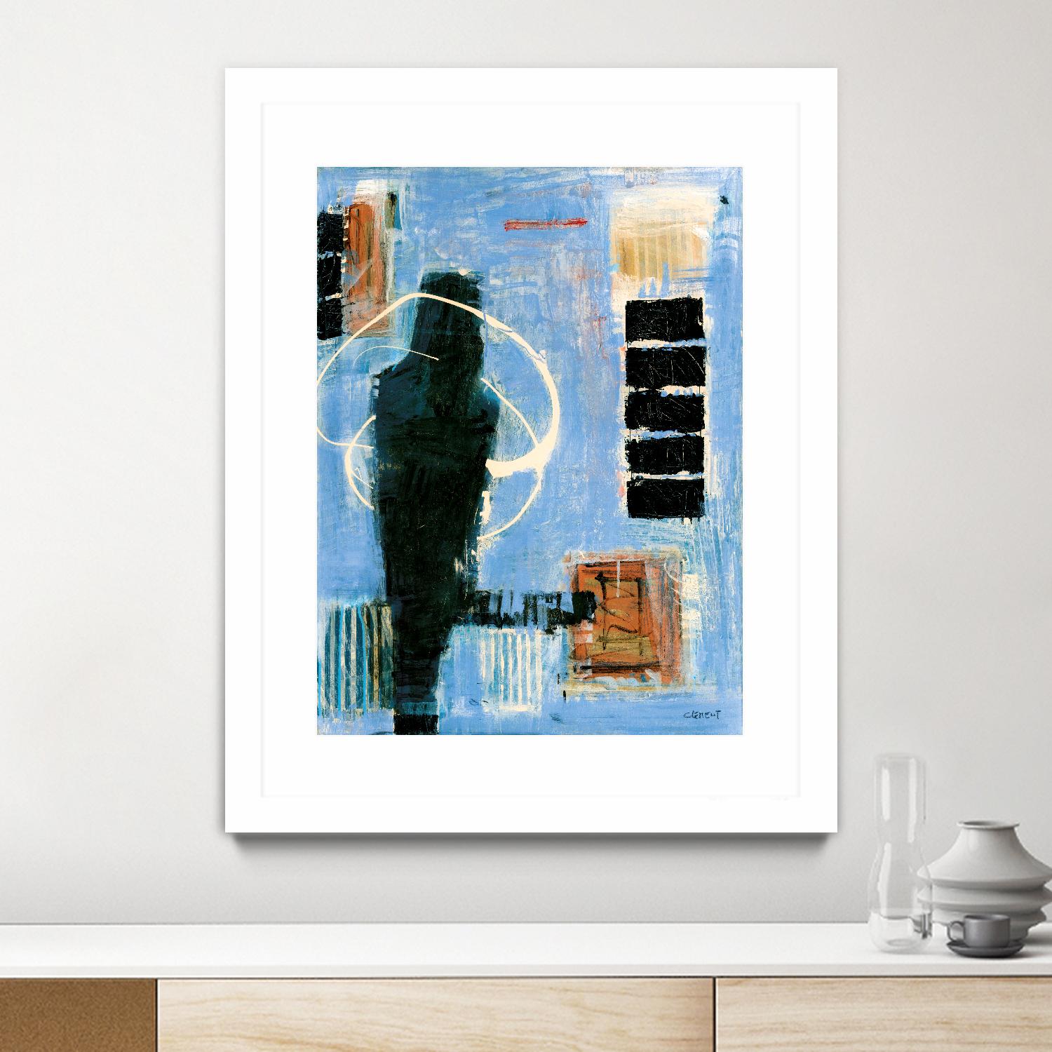 Ravissement by Jacques Clement on GIANT ART - blue abstract canadien